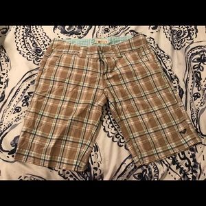 💕ROXY plaid Bermuda shorts